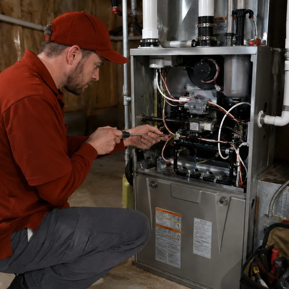 Furnace ignitor and flame sensor repair on the Eastside
